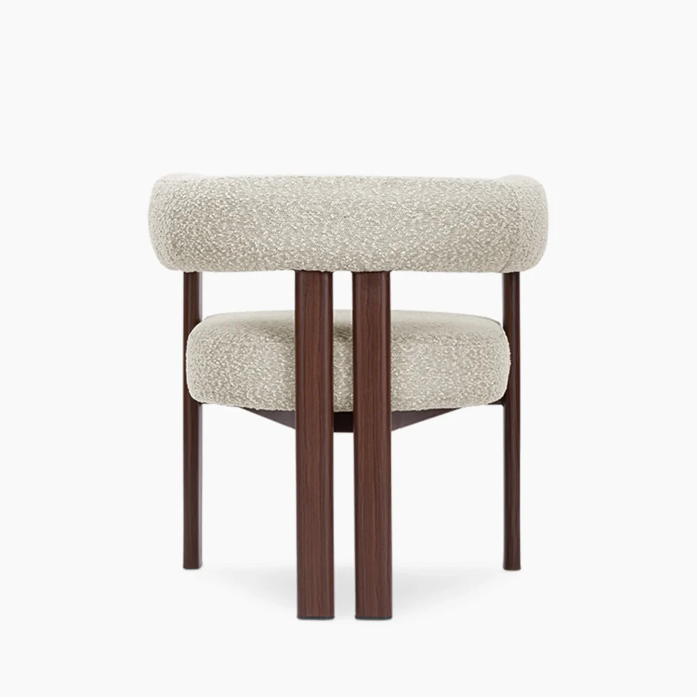 Cartle wooden boucle chair 04 Cartle Boucle Chair