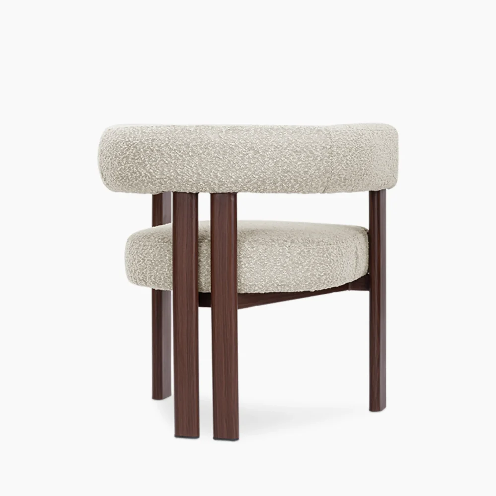 Cartle wooden boucle chair 05 Cartle Boucle Chair