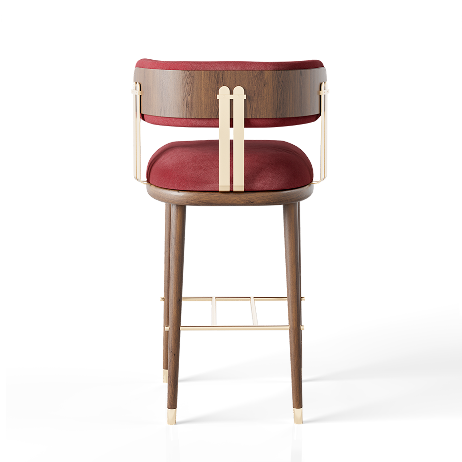 Dalas Walnut Barstool