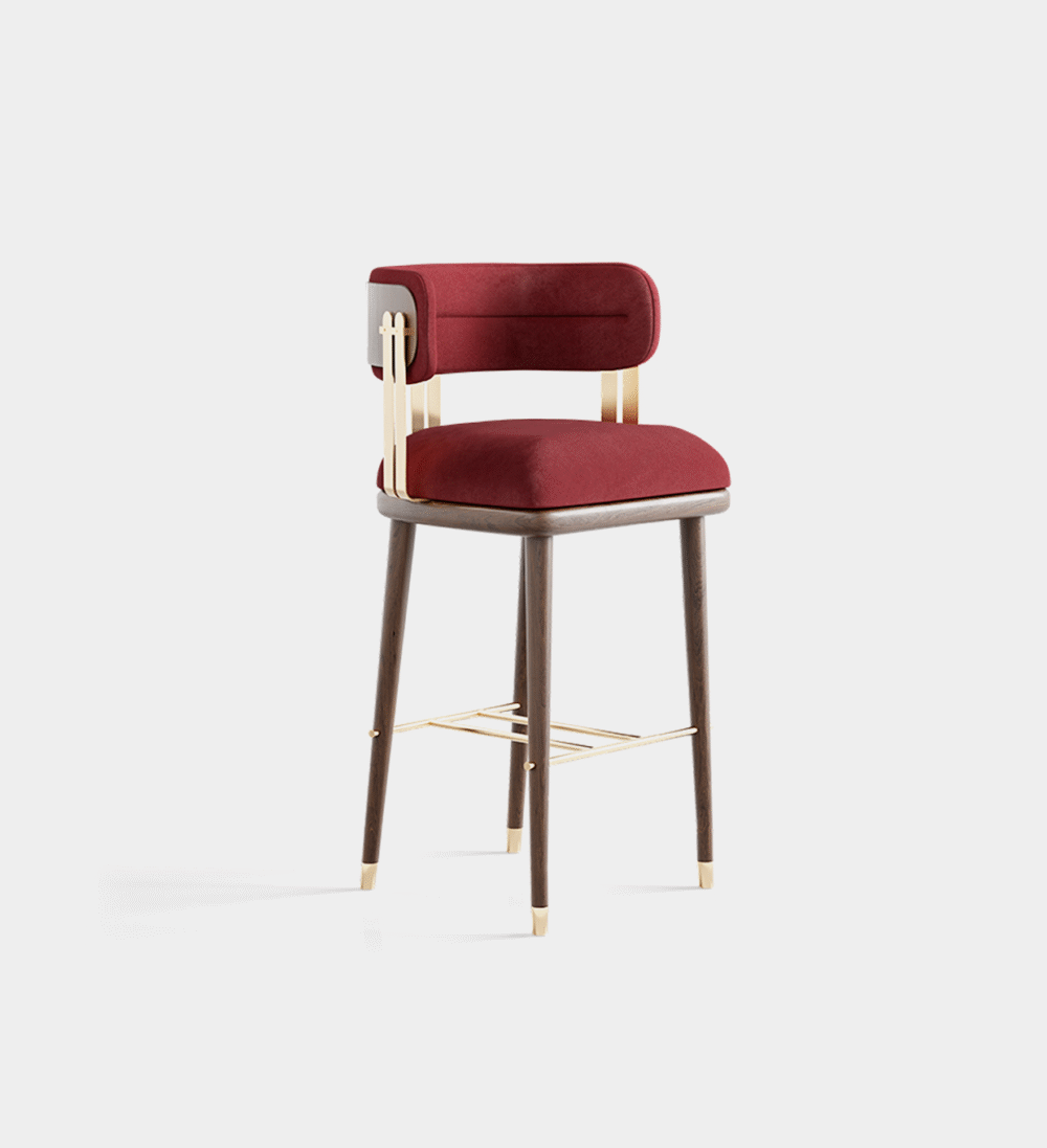Dalas Walnut Barstool