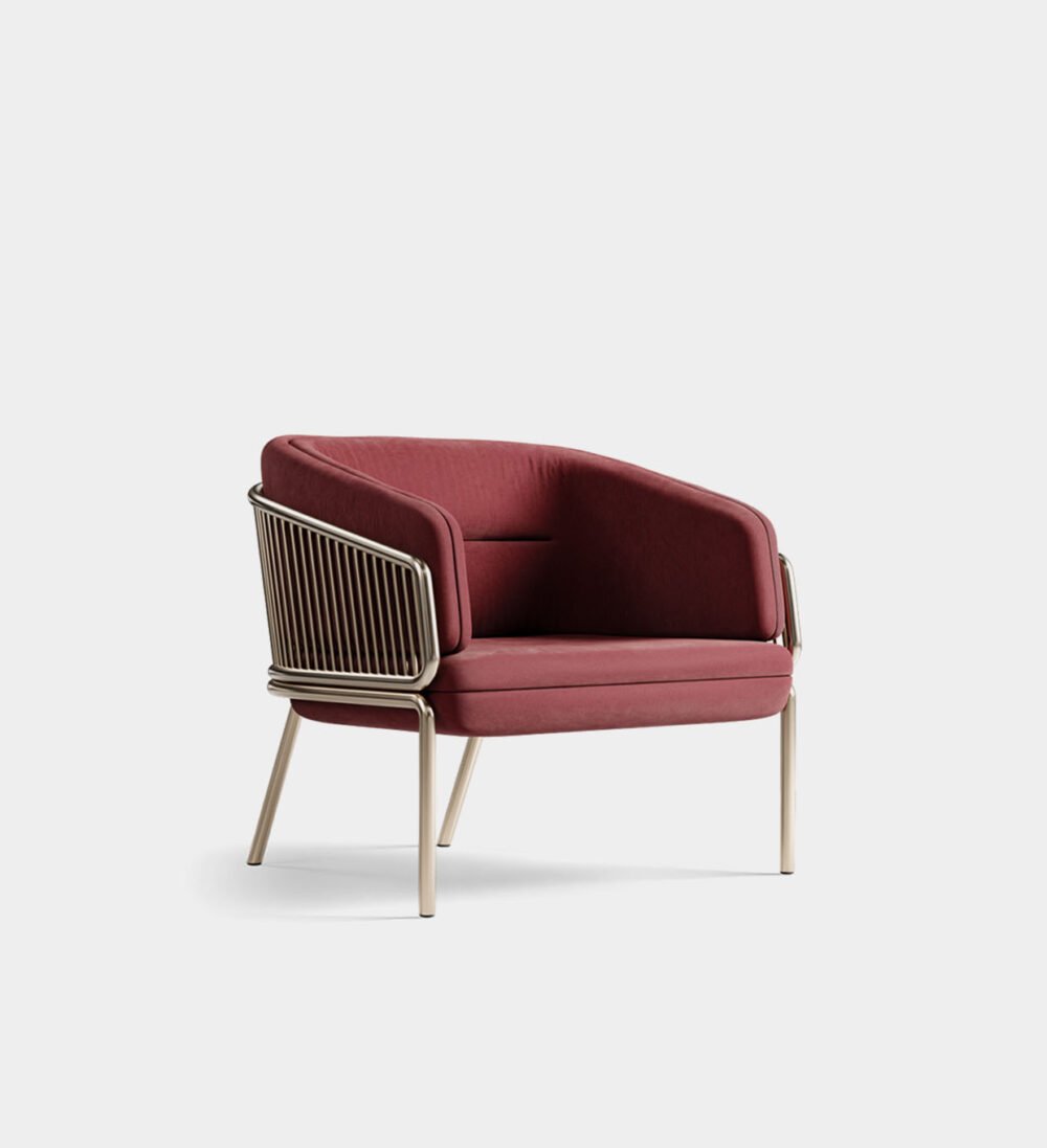 Flora Golden Leg Armchair
