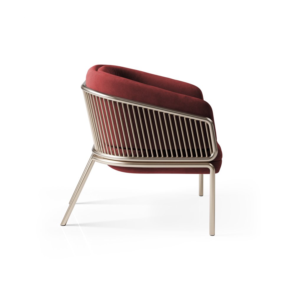 Flora Golden Leg Armchair