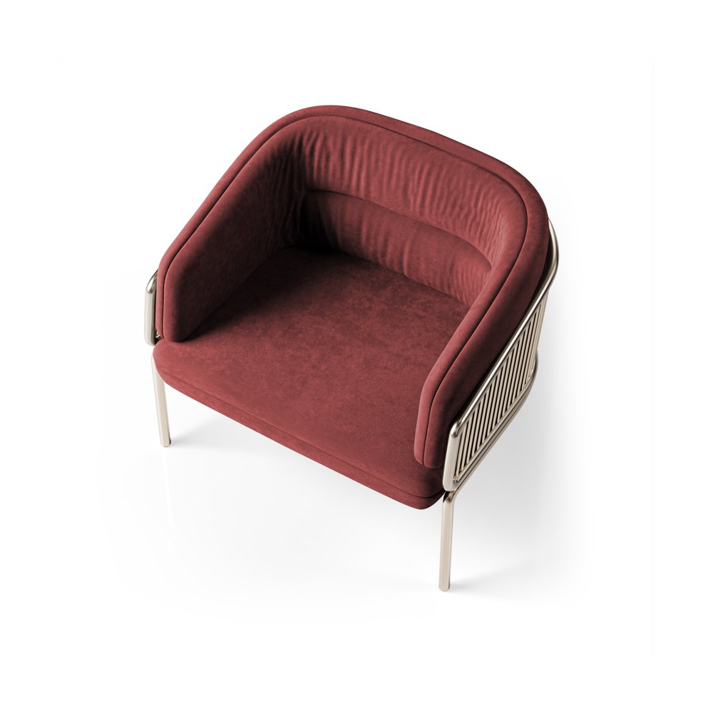 Flora Golden Leg Armchair