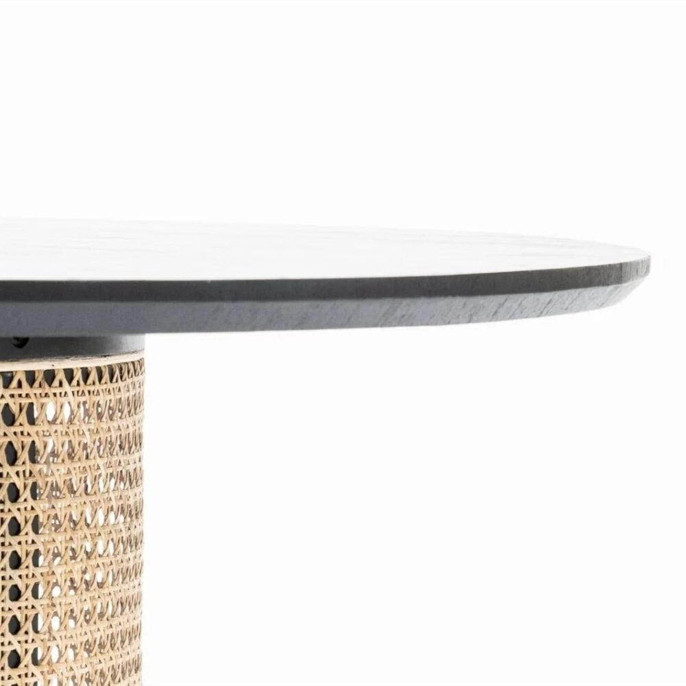 Gavin Wood Rattan Table 02 Gavin Round Dining Table