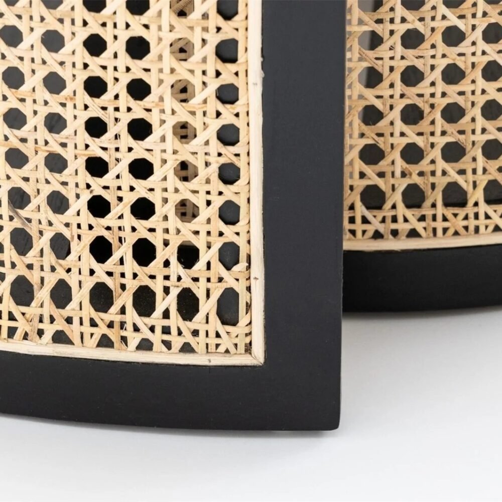 Gavin Wood Rattan Table 03 Gavin Round Dining Table