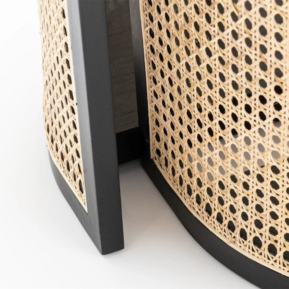 Gavin Wood Rattan Table 04 Gavin Round Dining Table