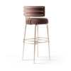Isabella Golden Metal Stool
