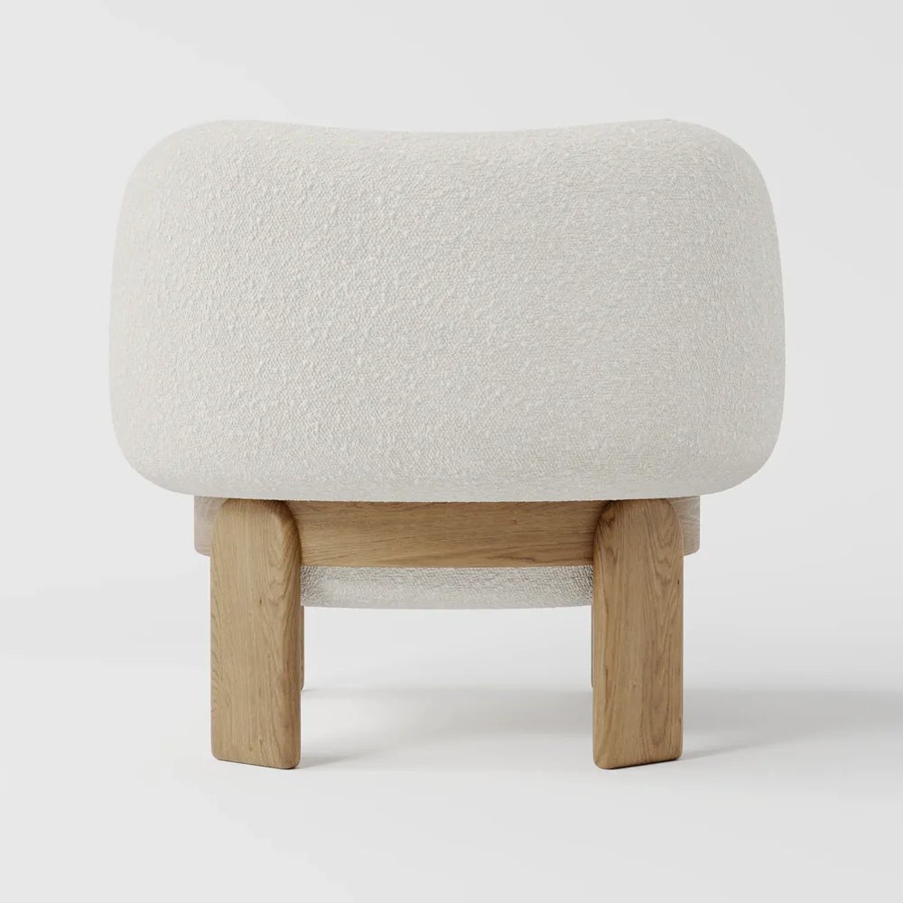 Julia Wooden Boucle Chair