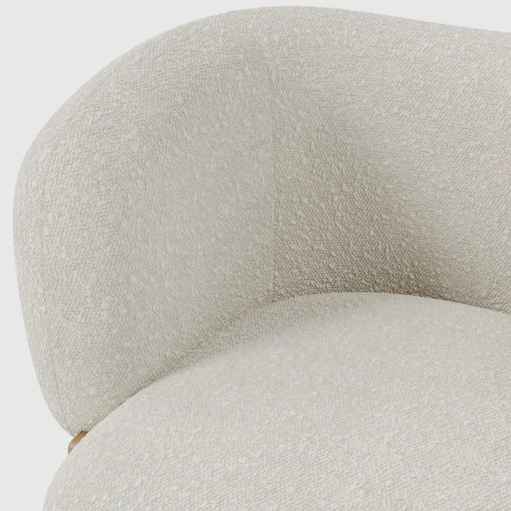 Julia Wooden Boucle Chair