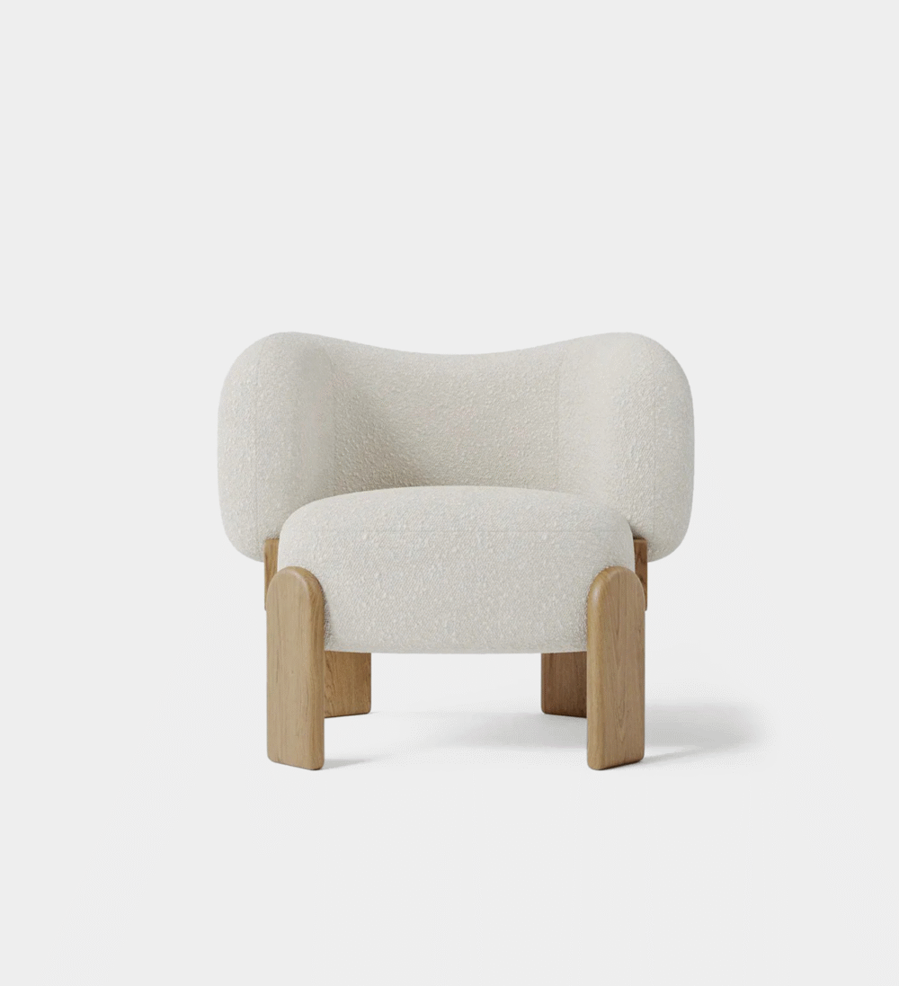 Julia Wooden Boucle Chair