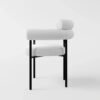 Luke White Boucle Chair