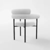 Luke White Boucle Chair