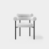 Luke White Boucle Chair