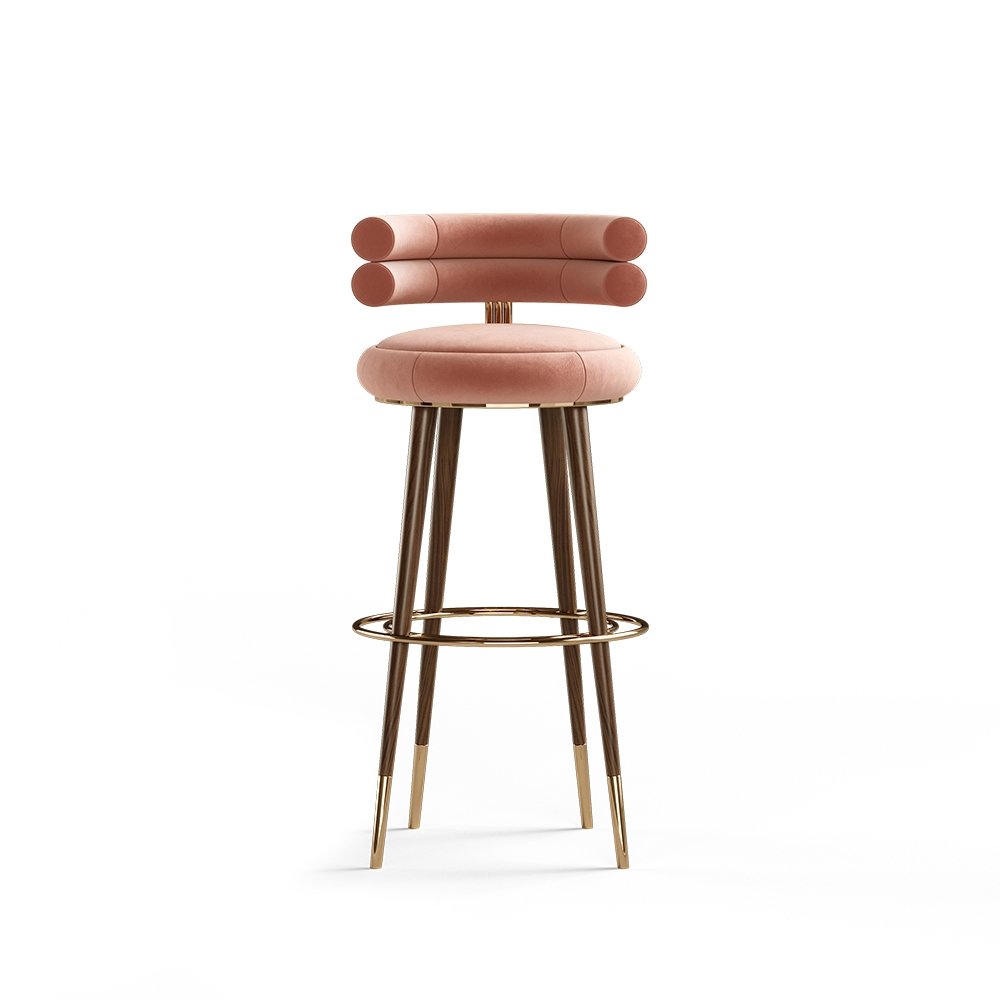 Maya Wooden Barstool