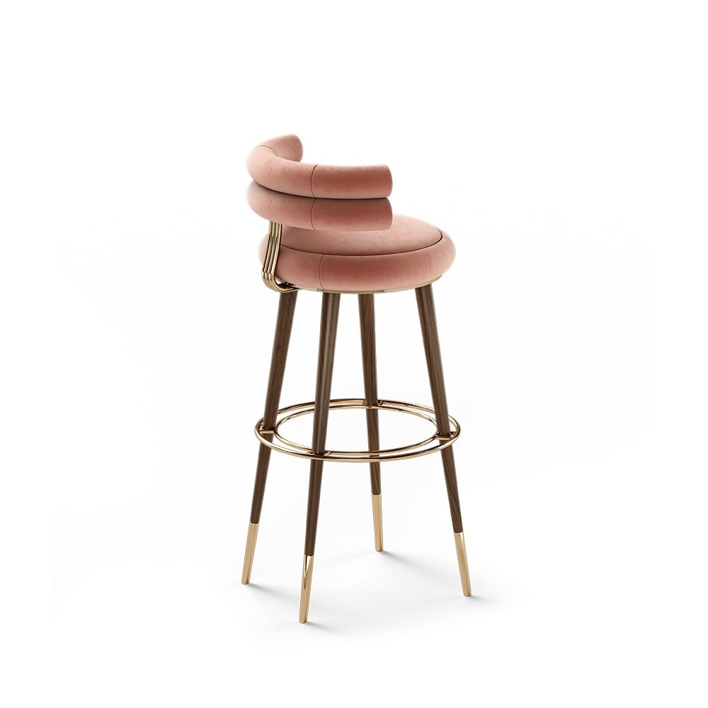 Maya Wooden Barstool