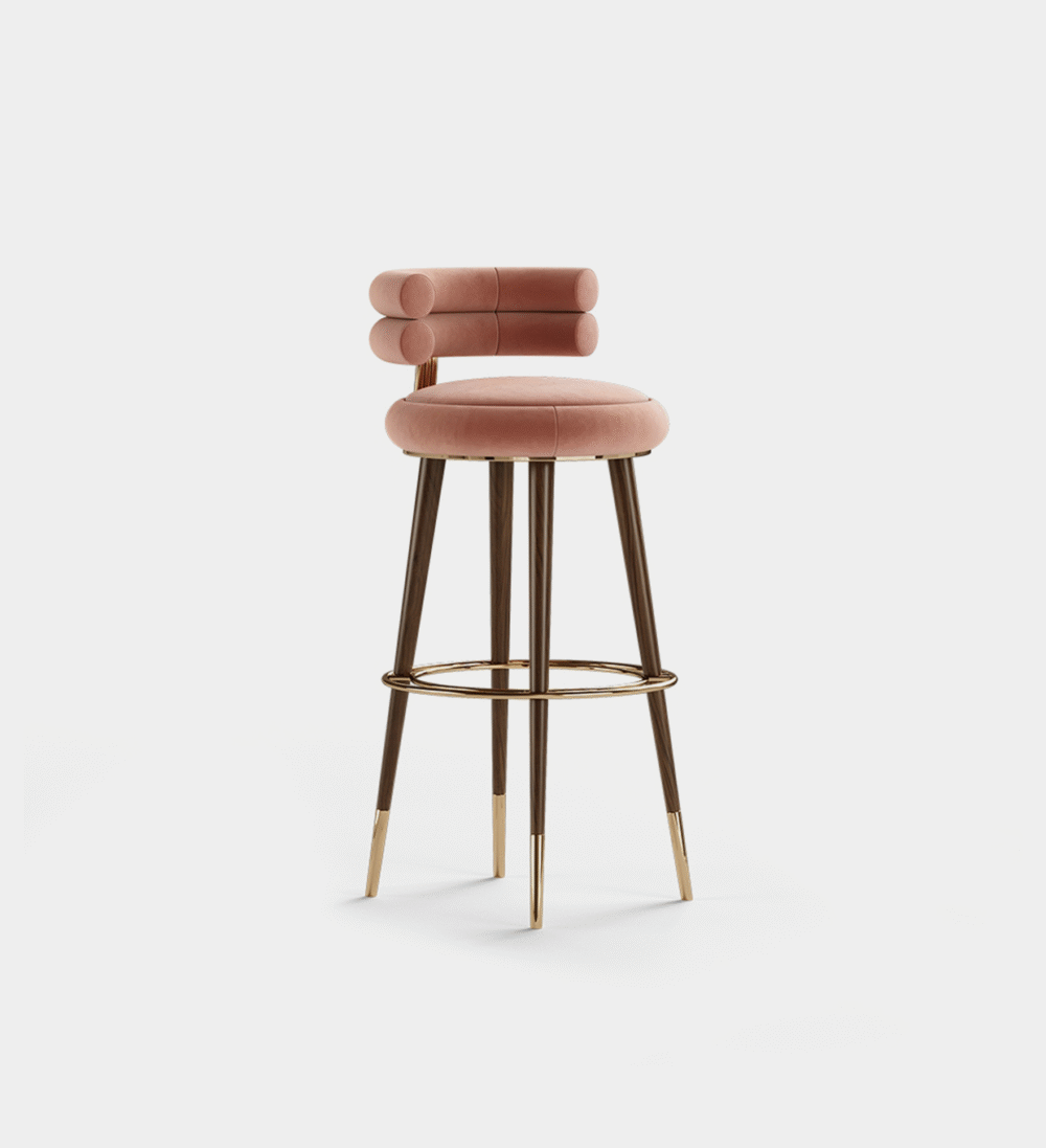 Maya Wooden Barstool
