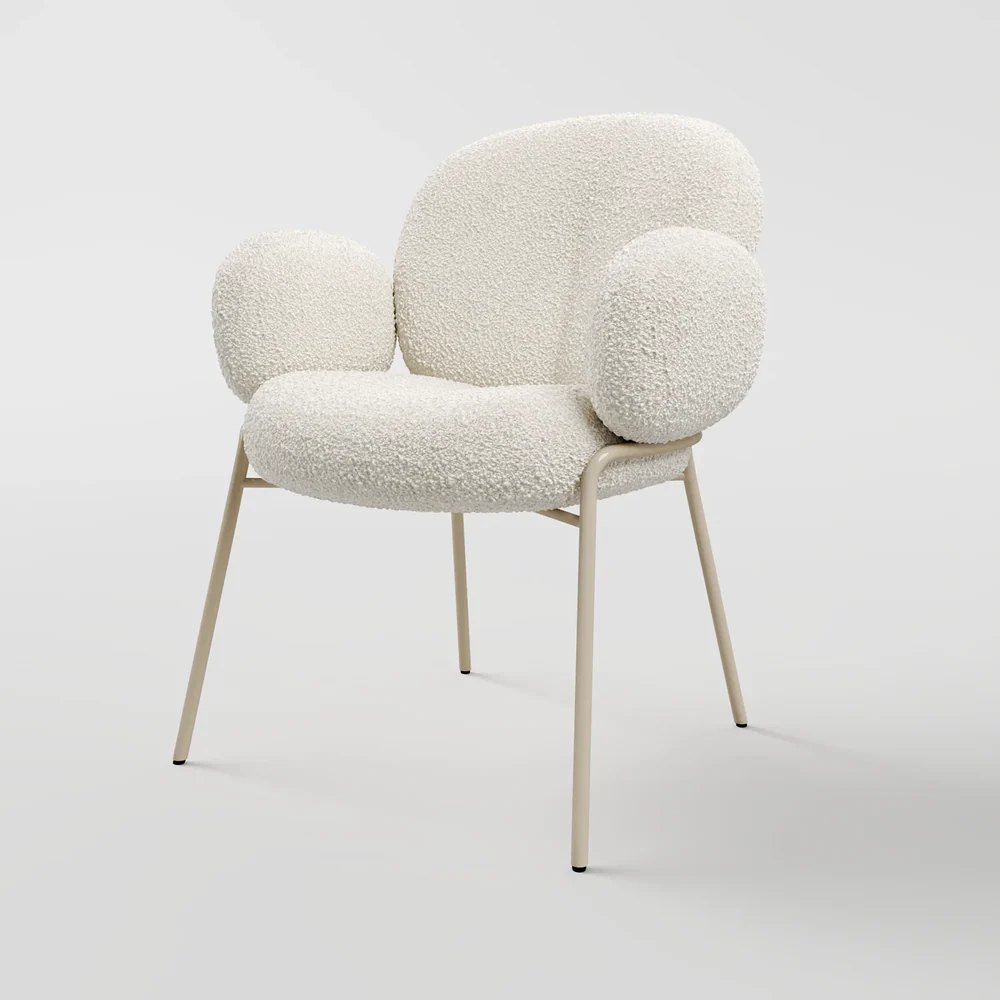 Miles Boucle Dining Chair 01 Miles Boucle Dining Chair