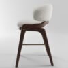 Riley Wooden Boucle Stool