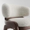 Riley Wooden Boucle Stool