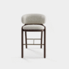 Riley Wooden Boucle Stool