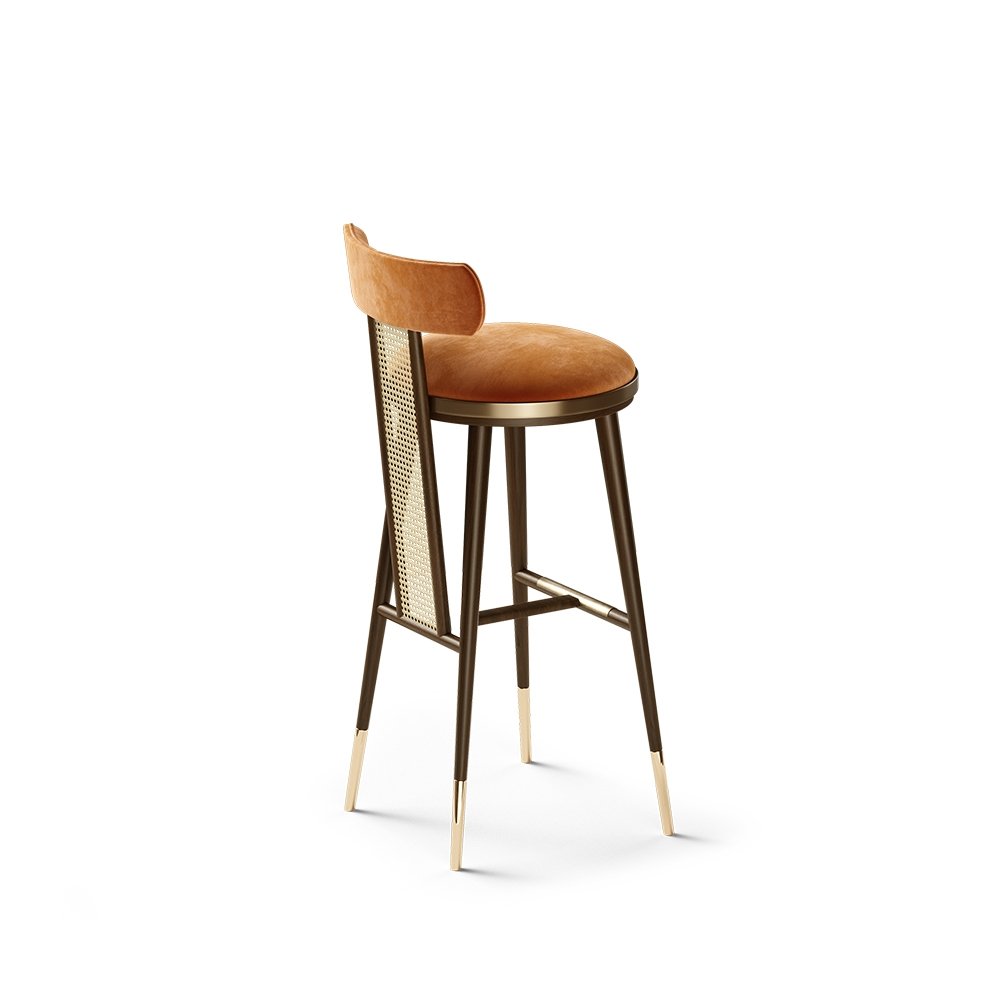 Skyler Wooden Barstool 03 Skyler Wooden Cane Barstool