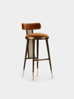 Skyler Wooden Cane Barstool